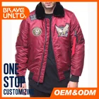 Bomber Jacket With Racer Neck In Tan Wholesale Fashion Winter Jackets