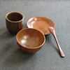 Jujube natural wooden bowls the size of the original wooden bowl baby number of children without paint wood Japanese exports tab