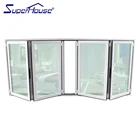 2016 design cheap price bifold windows glass
