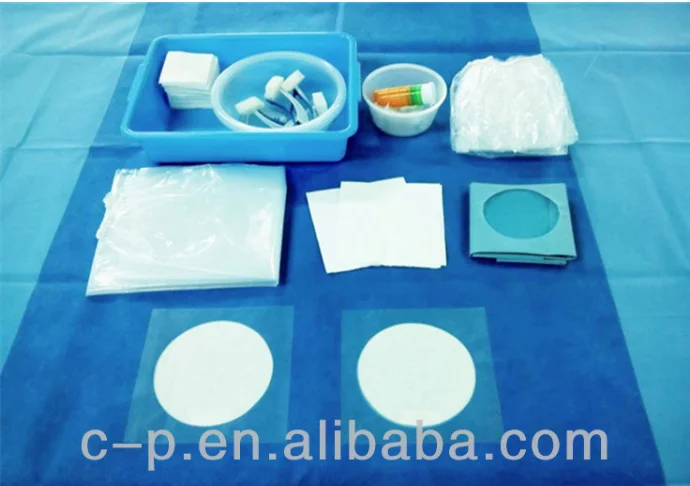 Cheap nonwoven angiography drape set
