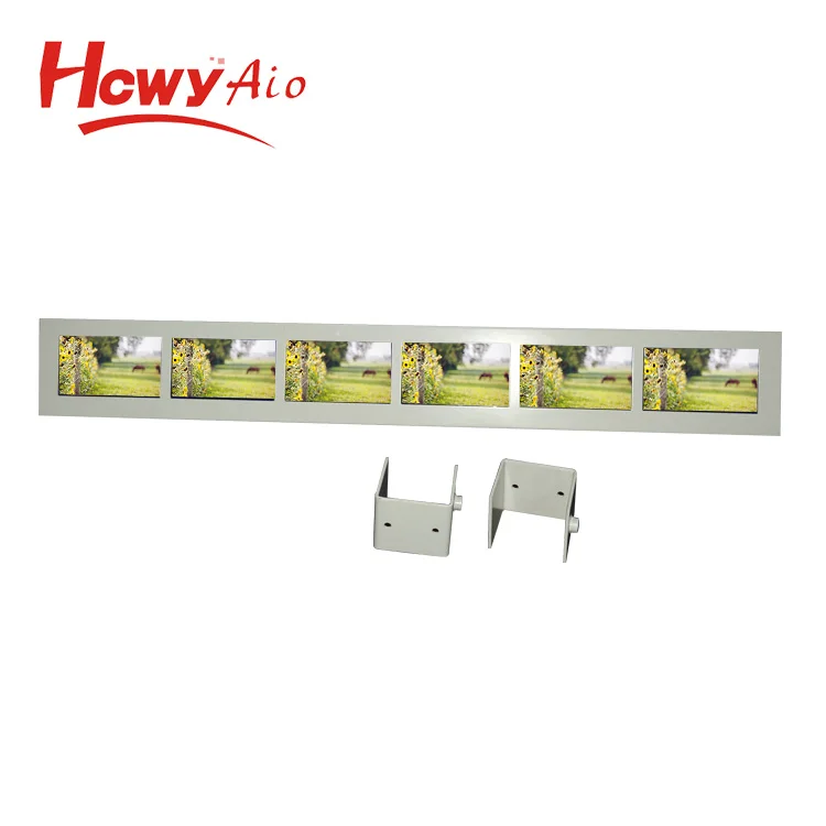6 inch 1 Multi-Screen Strip Shelf Display 4.3 inch 5 inch LCD Advertising Player For Supermarket