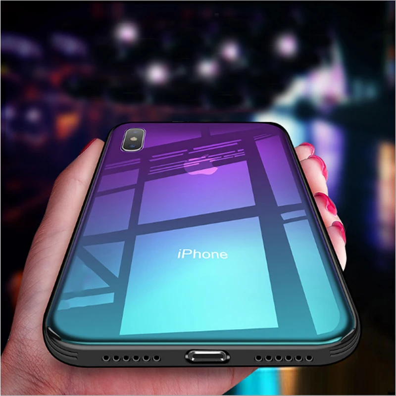 6D shade tempered glass mobile phone case for iphone Xs max XS Xr X glass back cover clear shell, 5 colors
6D shade tempered glass mobile phone case for iphone Xs max XS Xr X glass back cover clear shell, 5 colors