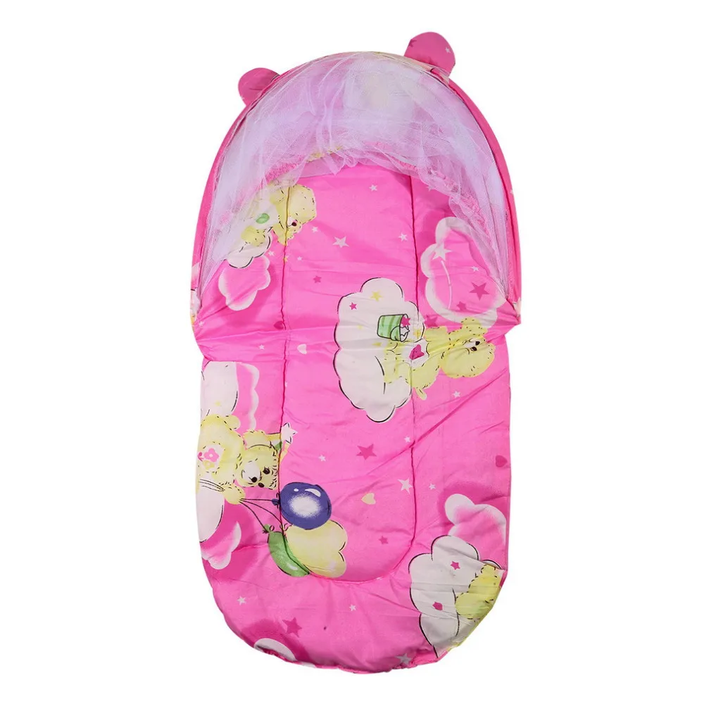 1pc Baby Crib Netting Bed Crib Folding Mosquito Net Infant Cushion Mattress Pillow Baby Bed Wholesale