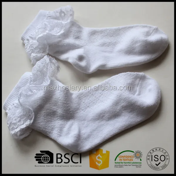 lace frilled socks