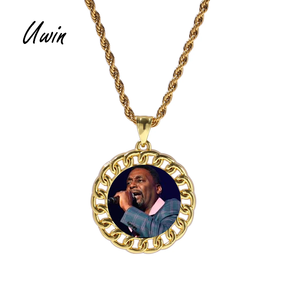 2019 Hiphop Round Custom Picture Pendant Gold Plating Pendant Necklace with Photo Pendant
2019 Hiphop Round Custom Picture Pendant Gold Plating Pendant Necklace with Photo Pendant