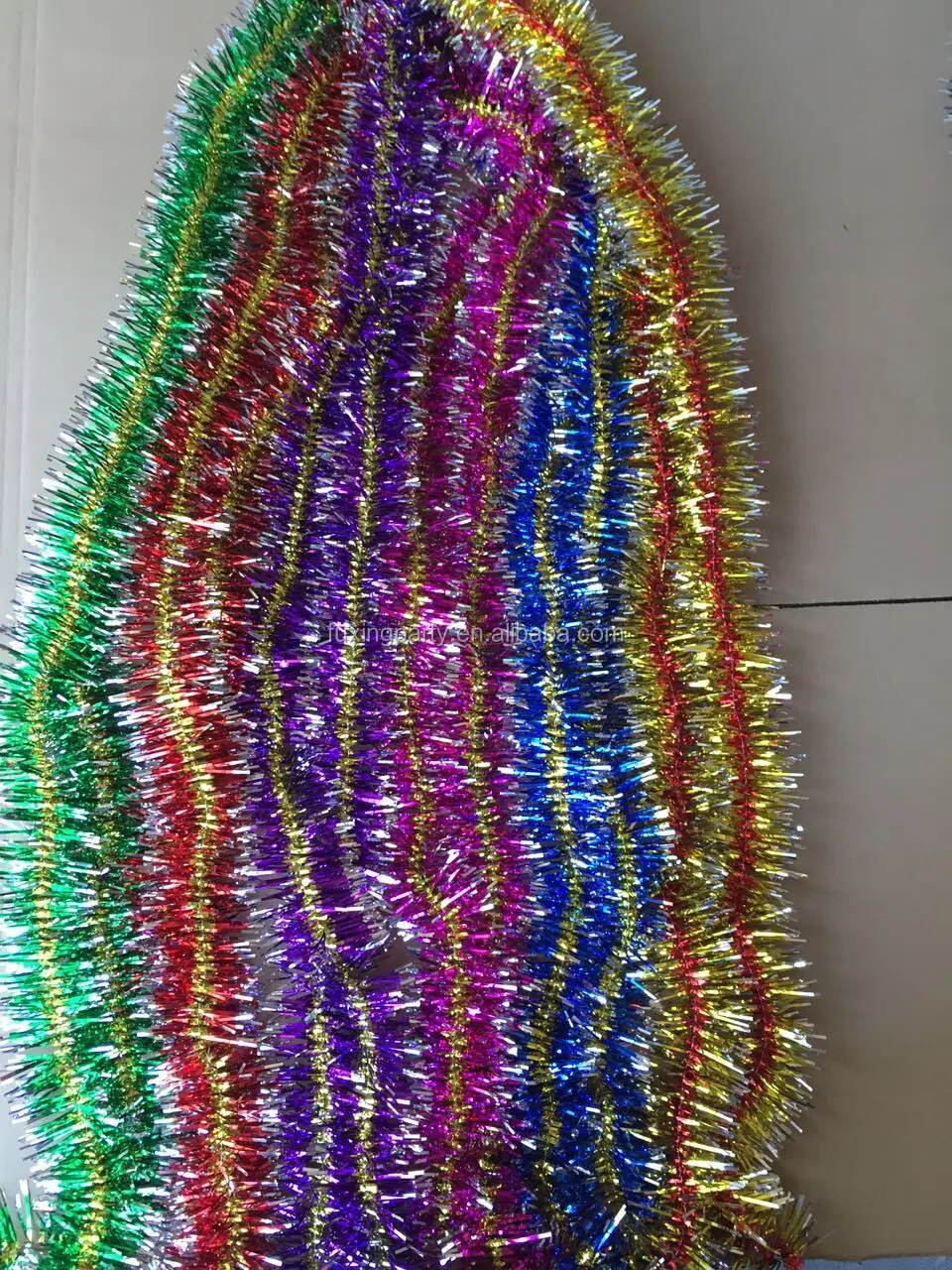 Festival Party Garlands,Floer Lei Accessory Tinsel Garland,Christmas Tree Sting Tinsel Garland