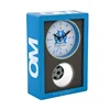 best popular funny desk clock plastic blue football clock for kids gift