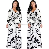 91038 New Arrival Women Maxi Dresses V-Neck Long Sleeve Womens plus size Fashion black and white Long Casual wear Dress
91038 New Arrival Women Maxi Dresses V-Neck Long Sleeve Womens plus size Fashion black and white Long Casual wear Dress