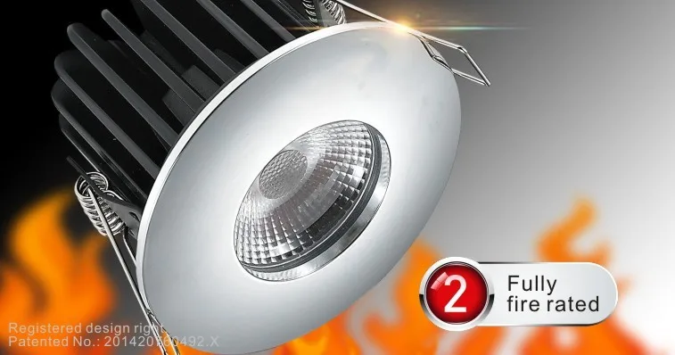 10w IP65 Fire-rated Dimmable LED