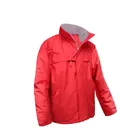 Wholesale waterproof men's long sleeve red hoody jacket