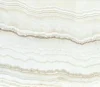 Translucent white stripes onyx marble slabs For Floor Wall Tile Polished transparent marble stone Design projects