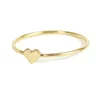 Small MOQ Women 9k solid yellow gold midid ring jewelry