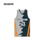 High Quality 100% Polyester color combination basketball jerseys custom t shirt printing