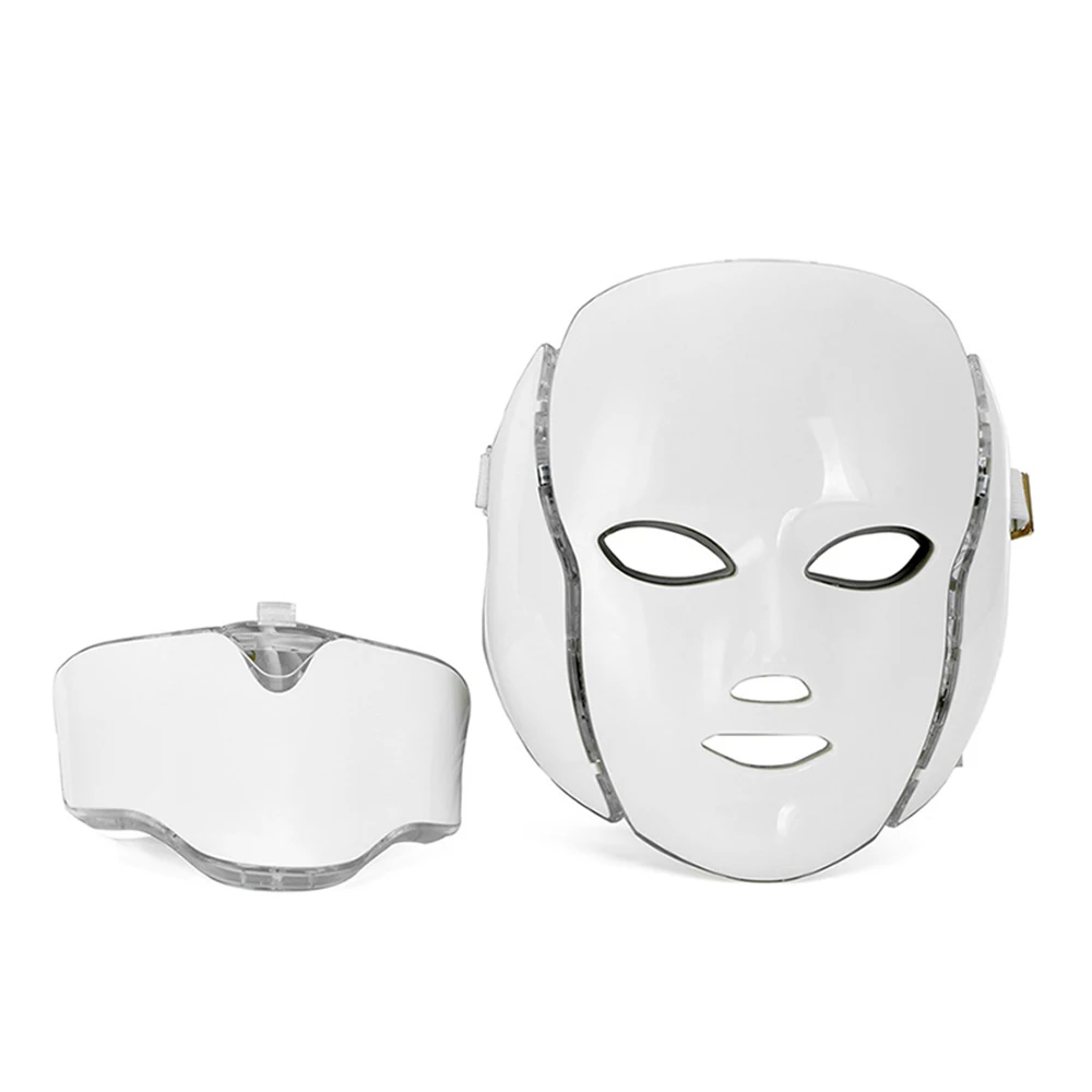 Factory wholesale 7 colors Photon light facial mask LED light therapy mask with neck
Factory wholesale 7 colors Photon light facial mask LED light therapy mask with neck