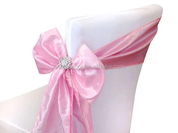 Satin Chair Sashes Ties Wedding Banquet Party Event Decoration Chair Bows