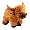 Plush brown highland cow cheap stuffed animals
