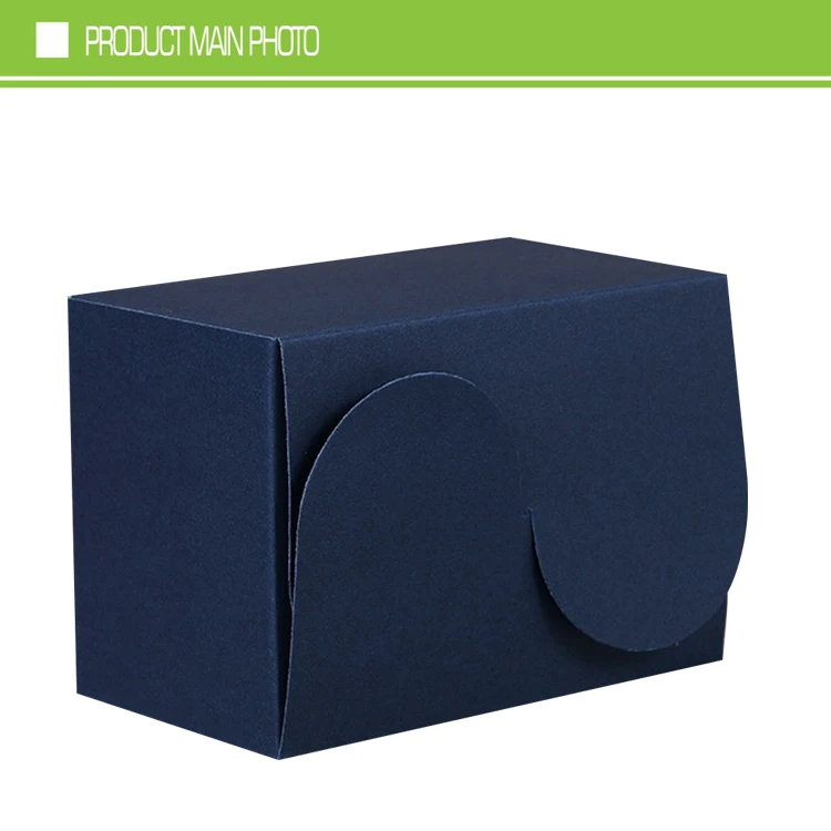 luxury fancy blue kraft paper cheap wholesale macaron trinket