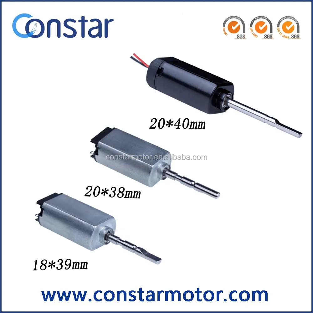 Shenzhen factory low noise sonic motor 3.7V 20mm electric toothbrush