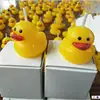Birthday cake little duck shaped paraffin wax candle cute duck image hand drawing DIY