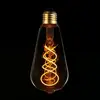 Vintage decorative st64 e27 edison 4w 5w 6w 3000k 4000k flexible soft glass filament led bulb light