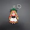 wholesales hot mini plastic Asian girl doll key chain for kids