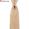 Import Man Fashion 100% Nature Silk Jacquard Woven Designer Brand Name Necktie