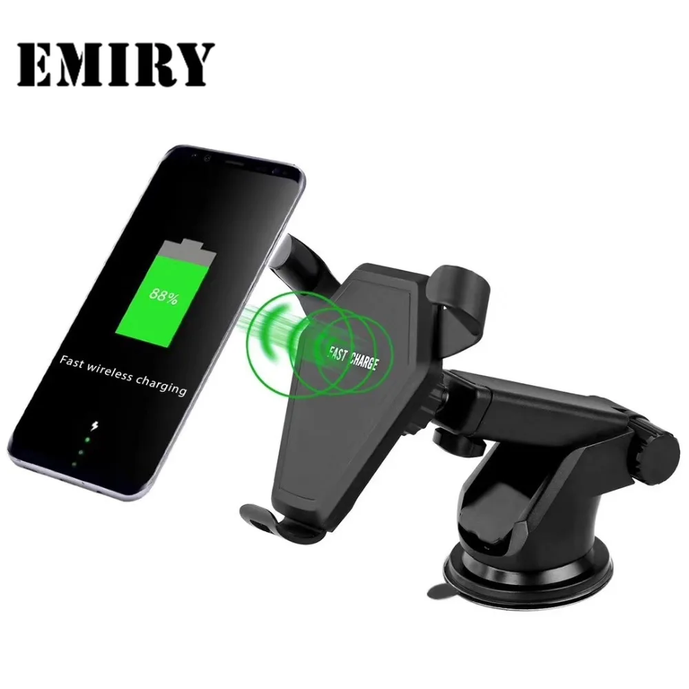 10W Fast Qi Wireless Charger for iPhone XS Max/XR/XS/8 Car Mount Phone Holder for Samsung Galaxy Note 9/S9 Charging Pad N5-3, Black
10W Fast Qi Wireless Charger for iPhone XS Max/XR/XS/8 Car Mount Phone Holder for Samsung Galaxy Note 9/S9 Charging Pad N5-3, Black