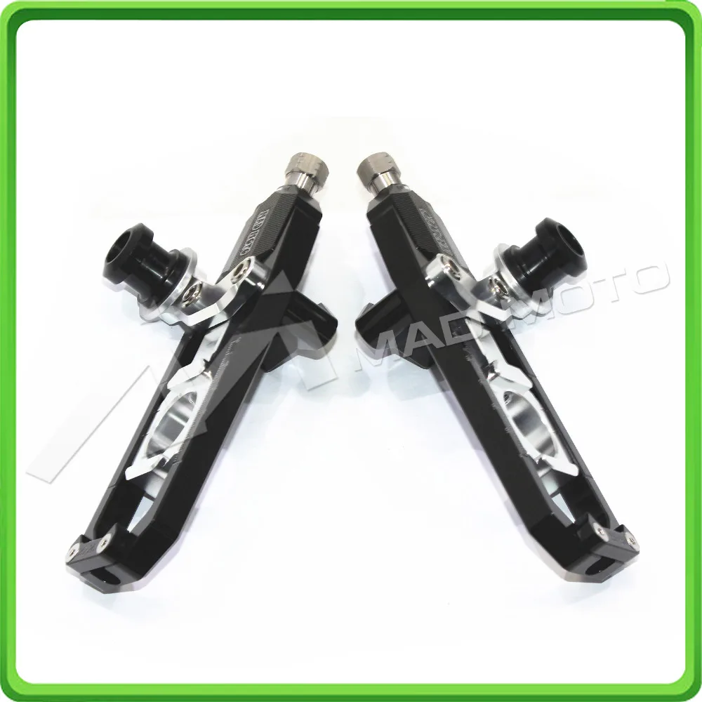 Motorcycle Chain Tensioner Adjuster with paddock bobbins kit for Yamaha YZF-R1 R1M R1S 2015 2016 2017 15 16 17 Black&Silver (3)