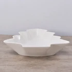 Home party decor white ceramic dinnerware plate sets christmas tree snack plate