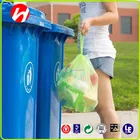 Custom Printed Clear C Fold HDPE Biodegradable garbage Plastic T shirt Bags on Roll