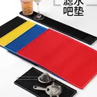 Red Table Mat Table Mat Pvc 30*45*1CM PVC Black / Yellow / Red / Blue KTV Anti-overflow Bar Bar Table Mat
