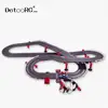 Detoo long track with counter and music racing electric slot car track sets
