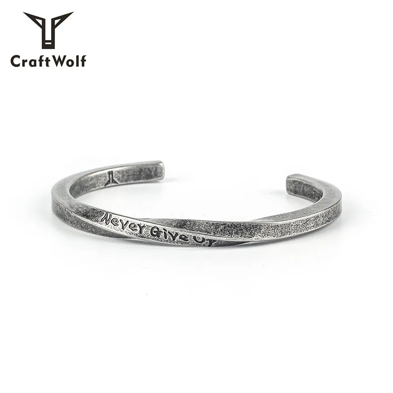 Craft Wolf Fashion Accessories Women Men Stainless Steel Twisted Bracelet, Gold, silver, steel, old silver, rose gold
Craft Wolf Fashion Accessories Women Men Stainless Steel Twisted Bracelet, Gold, silver, steel, old silver, rose gold
