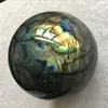 High quality natural large labradorite stone ball gemstone labradorite spheres wholesale