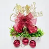 High quality christmas bows decorations with large bell christmas decorations for christmas tree