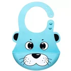 Easy Clean Food Grade Adjustable Soft Waterproof Silicone Baby Feeding Bib