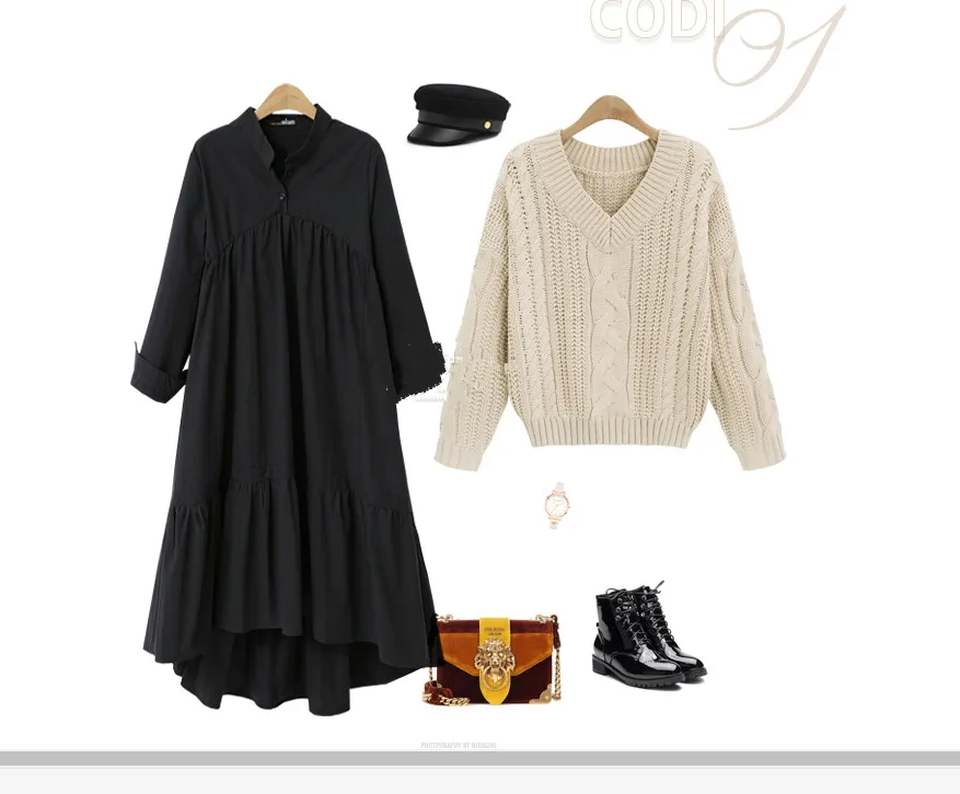 womens 2018 plus size women clothes elegant vintage stand loos casual black spring dress full sleeve aline long dress
womens 2018 plus size women clothes elegant vintage stand loos casual black spring dress full sleeve aline long dress