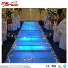 plexiglass stage in water show event for hotel event stage