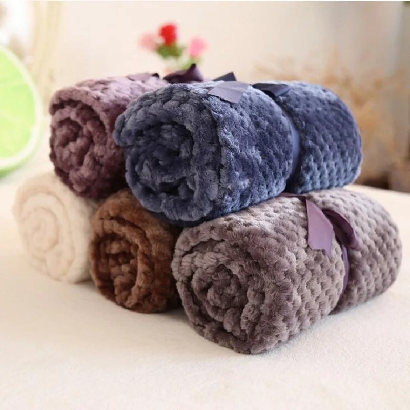 Soft Warm Fleece Dog Blanket, Cushion Dogs Blanket Pets Dogs Cats Beds