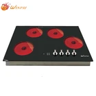 Cooker 4 Built-in Induction Cooker Knob Control 4 Burners Electric Cooker Ceramic Top