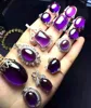 natural high quality quality Amethyst 925 Sterling Silver rings