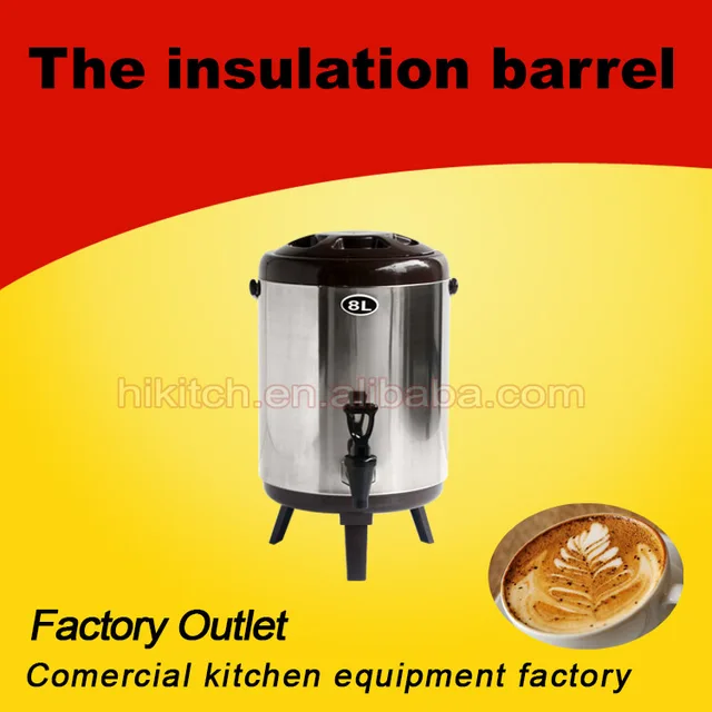 milk tea bucket for keep cold and hot/insulation coffee barrel