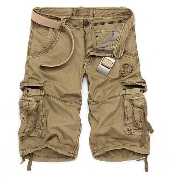 Hot Cargo 3/4 Pants Men's Military Casual Pants Baggy Shorts ...