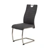 wholesale high quality factory price luxury italian modern fabric stainless steel leather metal pu dining chair