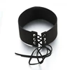 New Gothic Suede Black Leather Choker