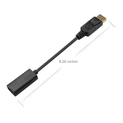 Hot 1.8M Display Port DP To HDMI Male AV Cable Adapter for HDTV LCD PC - ANKUX.COM