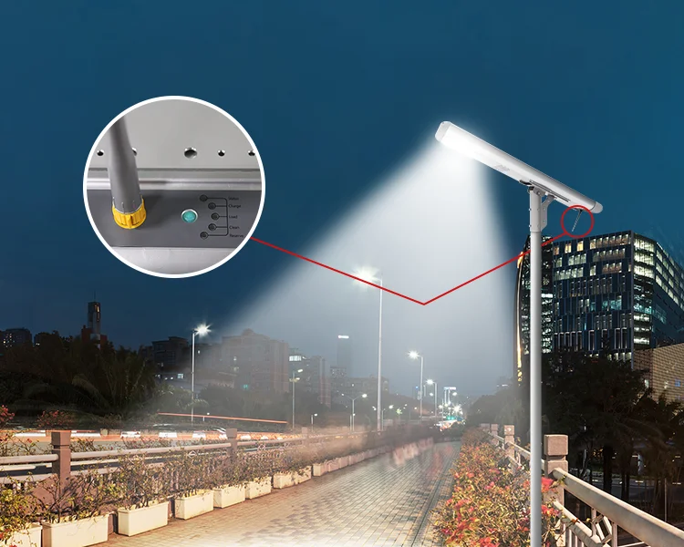 ZIGBEE Outdoor WIFI Function 30W 50W 80W All In One Solar Street Light - ANKUX.COM