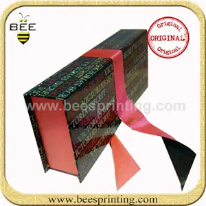 folding gift box with ribbon,packing and gift boxes with ribbon
