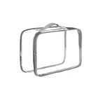 Lightweight Waterproofing Women Clear Tote Transparent PVC Travel Cosmetic Pouch