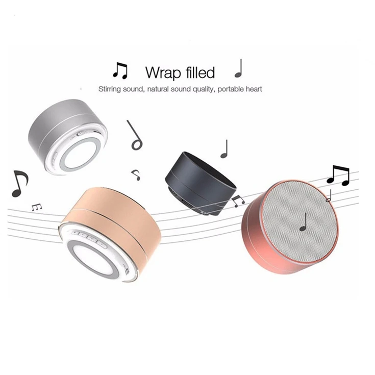 2019 Best A10 Portable Wireless LED Bluetooth Speaker With Mic TF card FM radio - ANKUX.COM